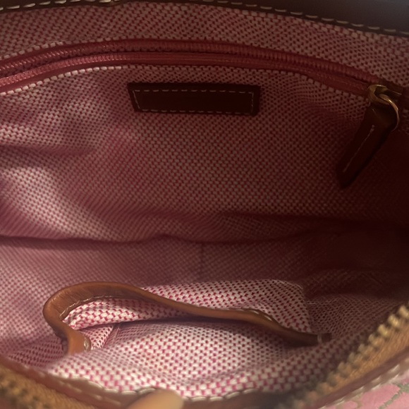 Authentic Dooney and Bourke. Canvas gently used leather still like new - Picture 3 of 5